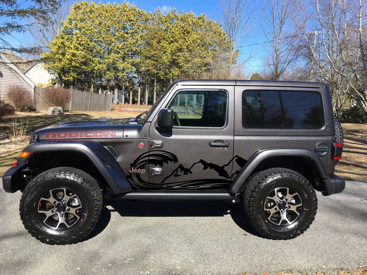 Wave / Mountain Decal 2 door Wrangler
